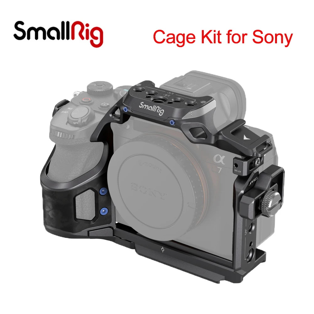 

SmallRig Rhinoceros Cage Kit for Sony Alpha 7R V / Alpha 7 IV / Alpha 7S III 4308 Anti-twist Multiple Accessory Mounting Points