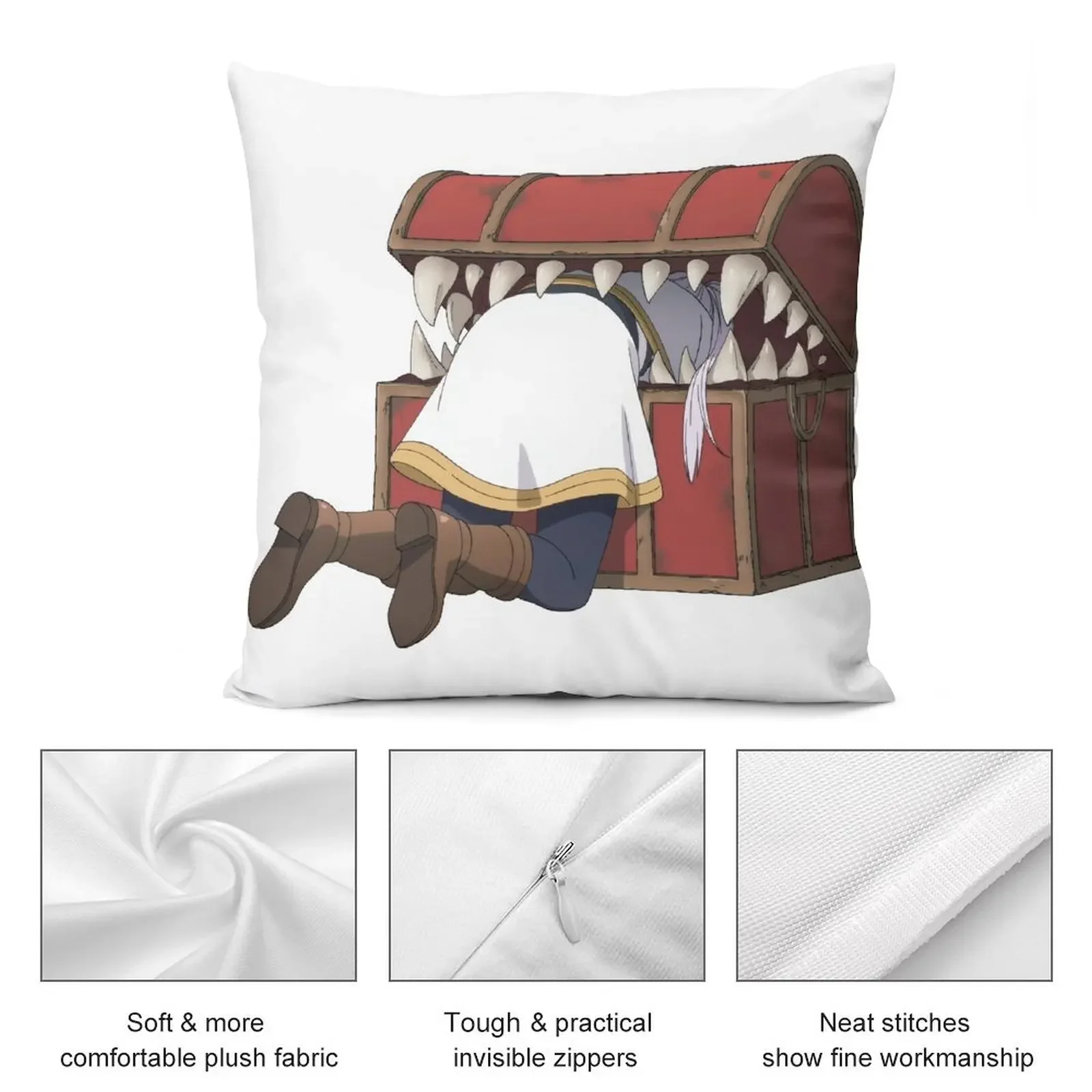 Frieren eaten by Mimic Декоративная подушка Рождественские чехлы Наволочки Чехлы для