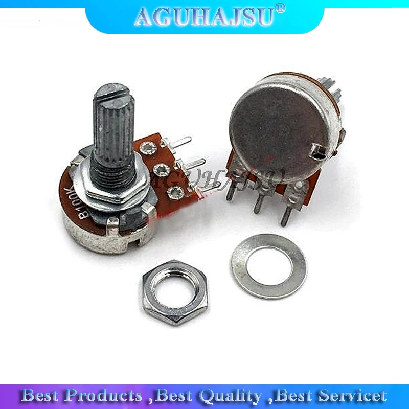 

Усилитель WH148, B1K, B2K, B5K, B10K, B20K, B50K, B100K, B500K, 3 контакта, 20 мм, двойной стерео потенциометр, 1K, 2K, 5K, 10K, 50K, 100K, 10 шт.