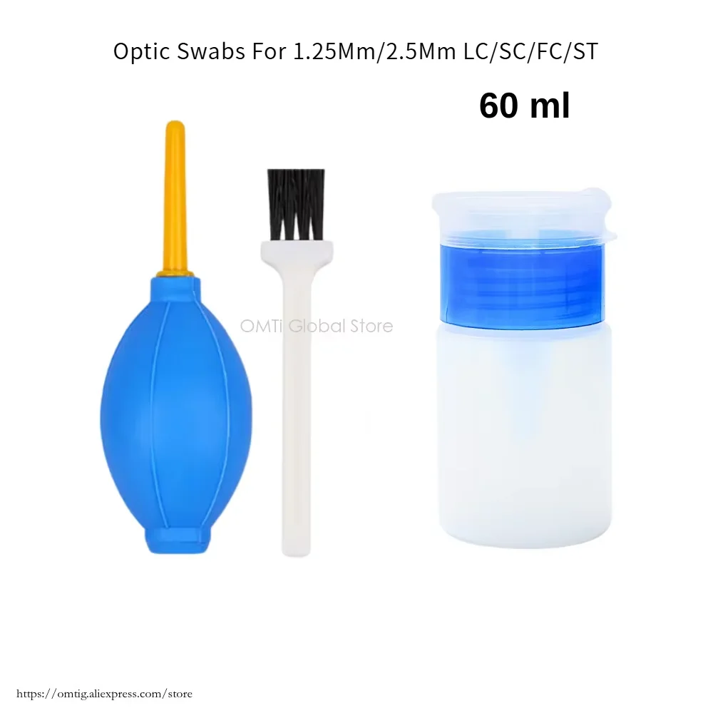 Оптические тампоны OMTiG для разъемов LC/SC/FC/ST 1 25 мм/2 5 мм 100 шт. стержень чистки