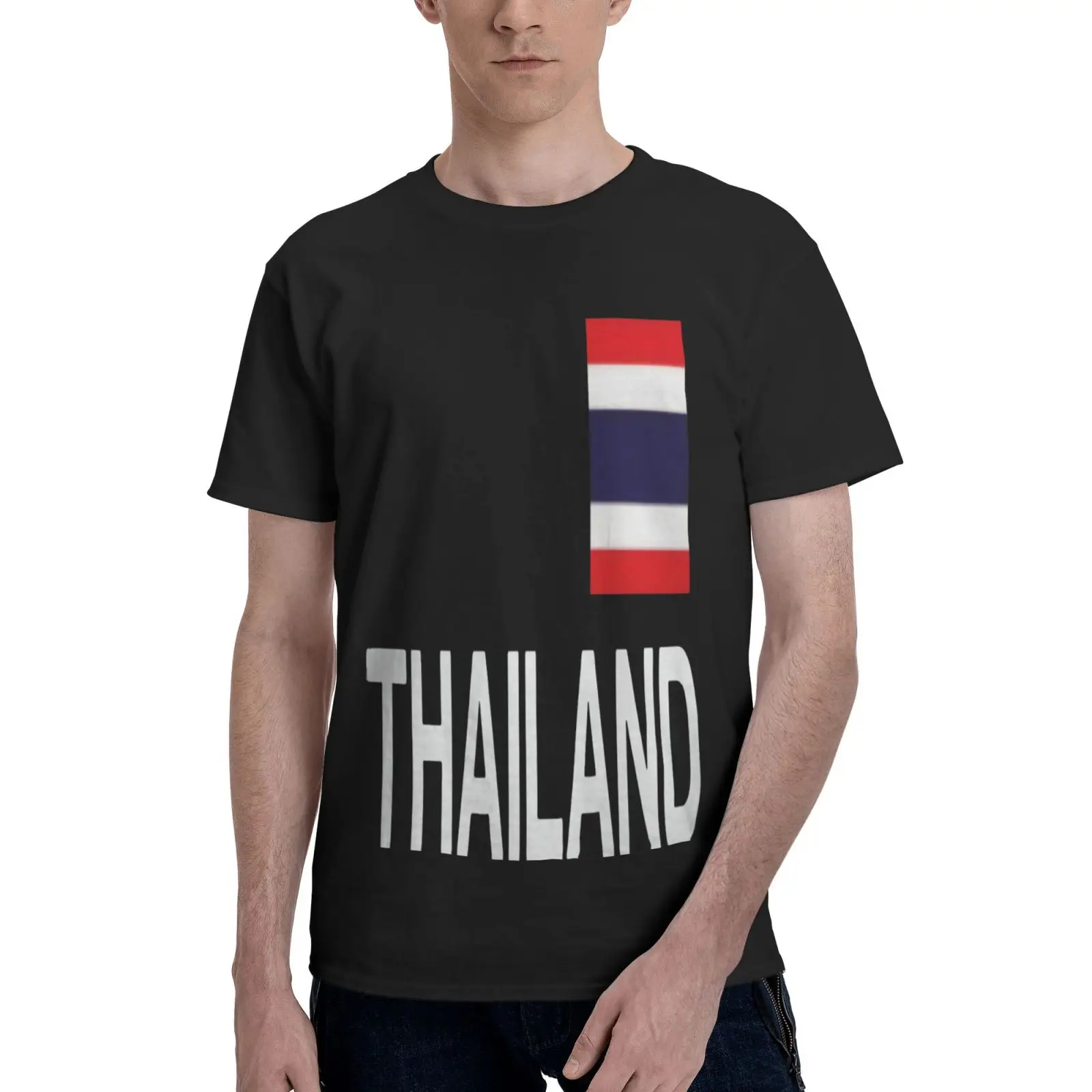 

Футболка мужская оверсайз с флагом Таиланда, Азия, Бангкок