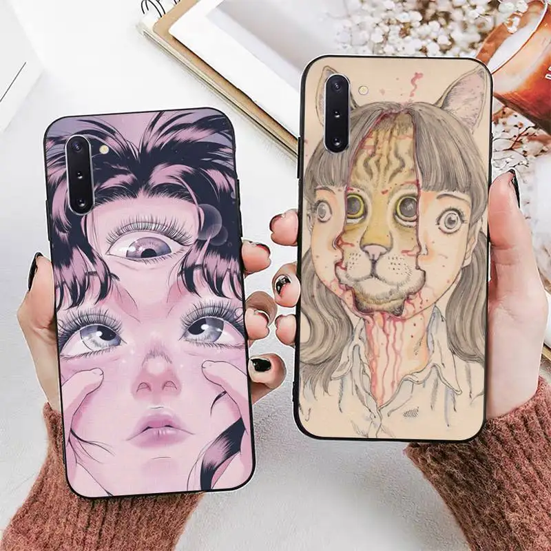 

Shintaro Kago Horror Cartoons Phone Case for Samsung Note 5 7 8 9 10 20 pro plus lite ultra A21 12 72