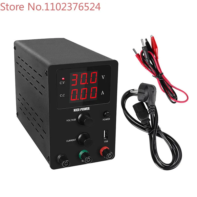 

Регулируемый цифровой источник питания с USB-интерфейсом, 30 в, 10 А