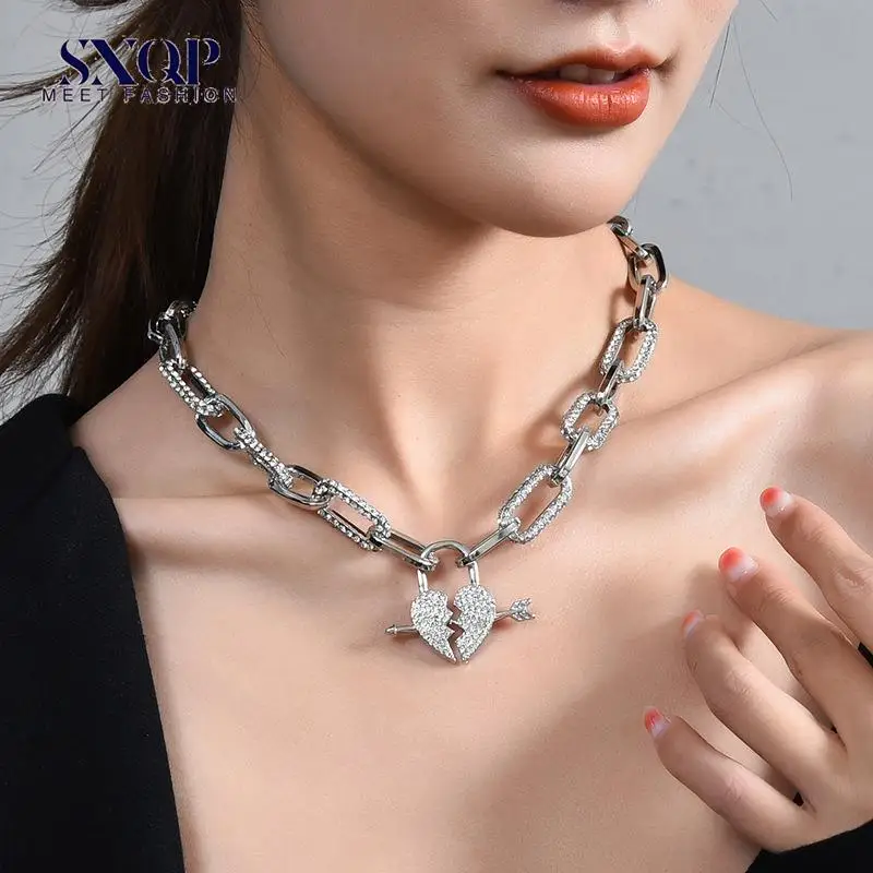 

Cupid Love Arrow Titanium Steel Clavicle Chain Necklace Simple Cold Style Forbidden Couple Necklace Korean Style
