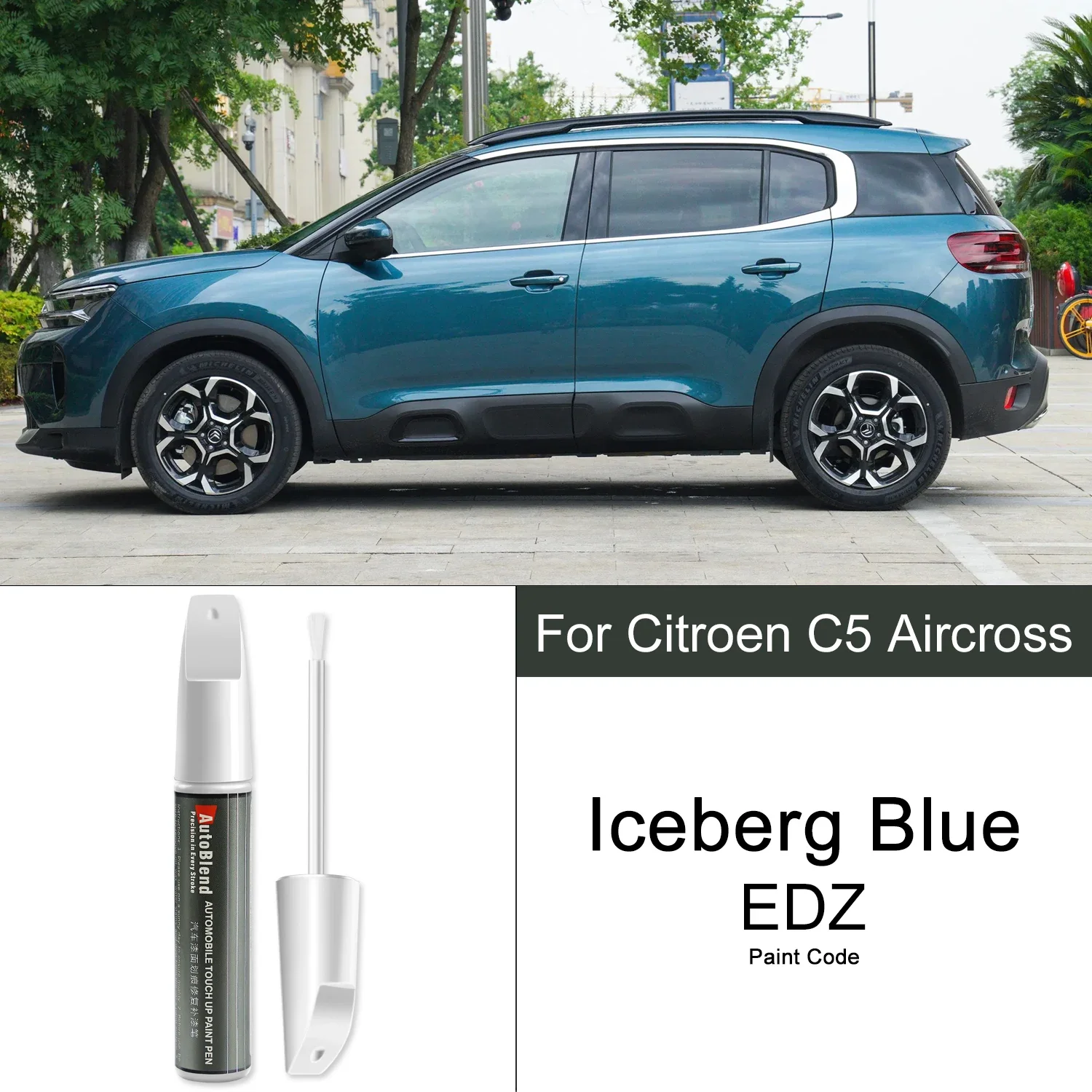 

Ручка для ремонта царапин с краской для Citroen C5 Aircross с прозрачным покрытием, восстанавливающая блестящую автомобильную краску и улучшает текстуру краски