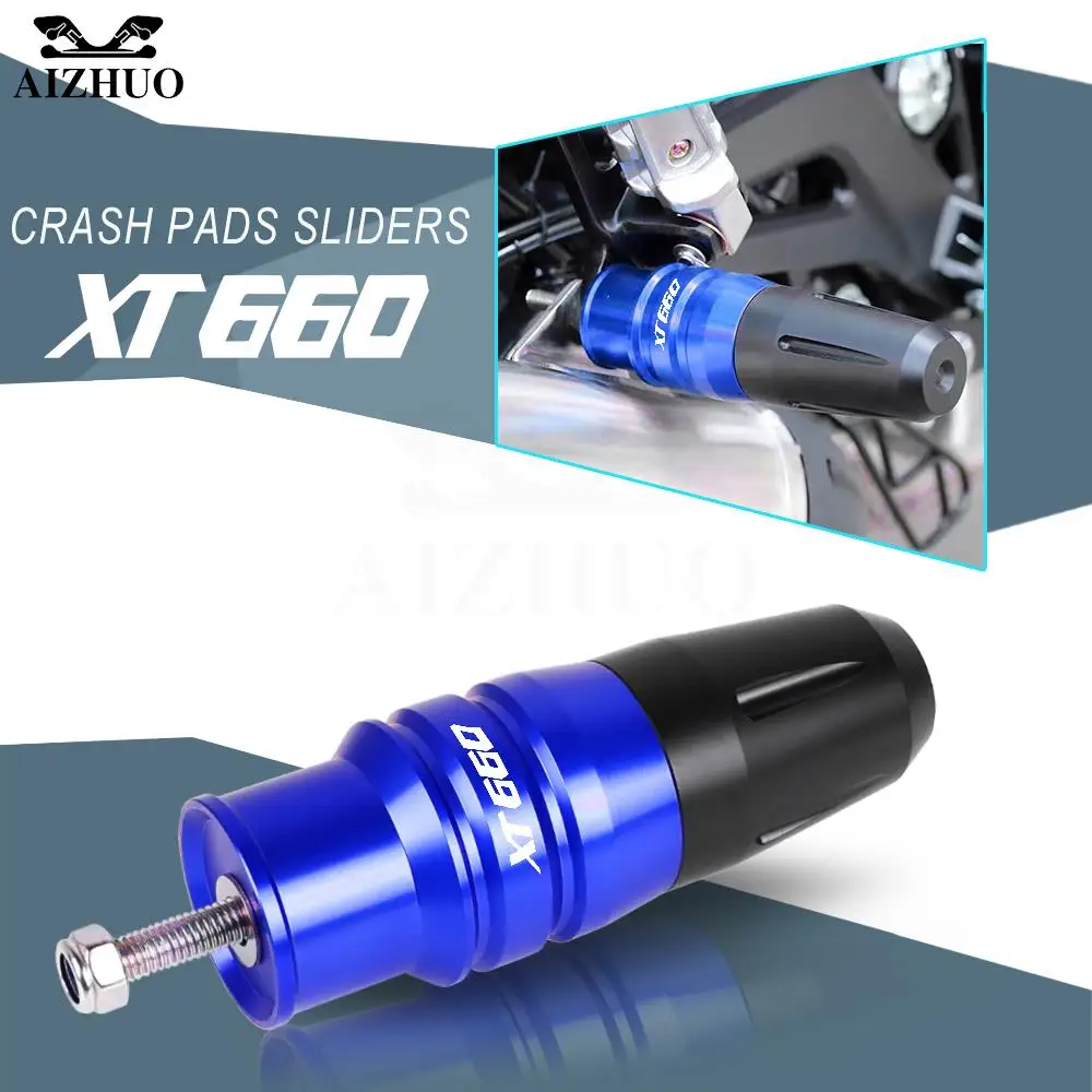 

Для YAMAHA XT660 XT660 2004 2005 2006-2009 2010 аксессуары для мотоциклов рамка выхлопной ползунок защита от ударов поломка