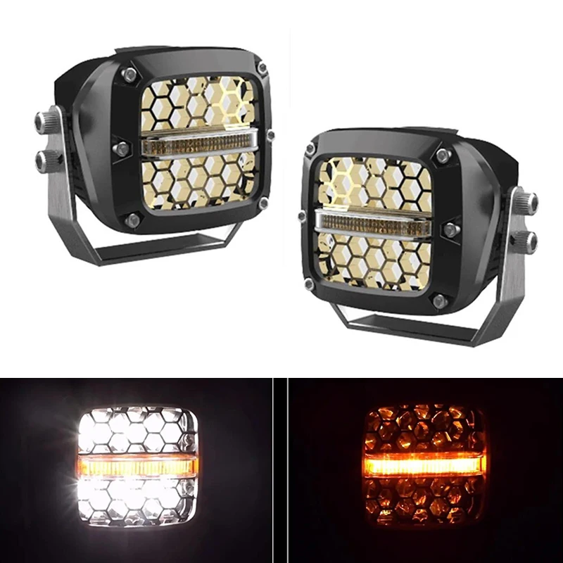 3 5-дюймовые светодиодные фары одобренные Emark 60 Вт квадратная рабочая световая