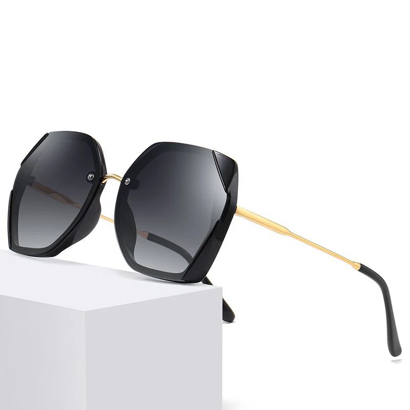 

Роскошные женские поляризационные солнцезащитные очки для вождения солнцезащитные очки для женщин брендовые дизайнерские женские черные солнцезащитные очки-авиаторы UV400 модель 2217