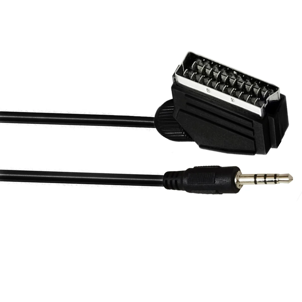 Сменный AV-разъем 3 5 мм для кабеля Scart Tv Tech может обрабатывать видео и аудио 1 8 м -