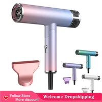 most powerful hair dryer blow dryer with diffuser hot cold air styling straightener pink hair care dryer rotating for household