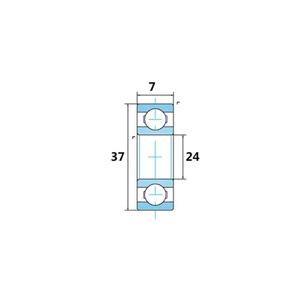 

Part Bearings For BB90 FSA Trek-SRAM Steel+Ceramic Bracket 1pcs 24377-2RS 24x37x7mm Accessory Bicycle Brand New