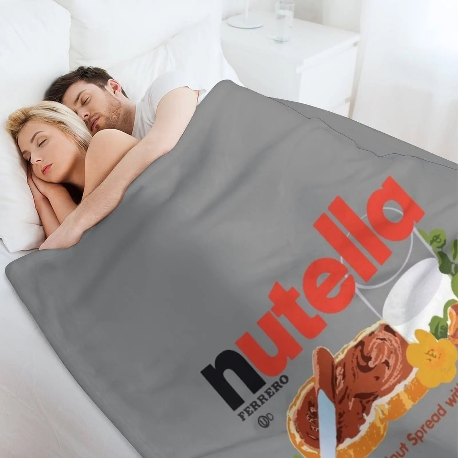 Культовое одеяло Nutella с фундуком и какао-распространителем милое для кемпинга