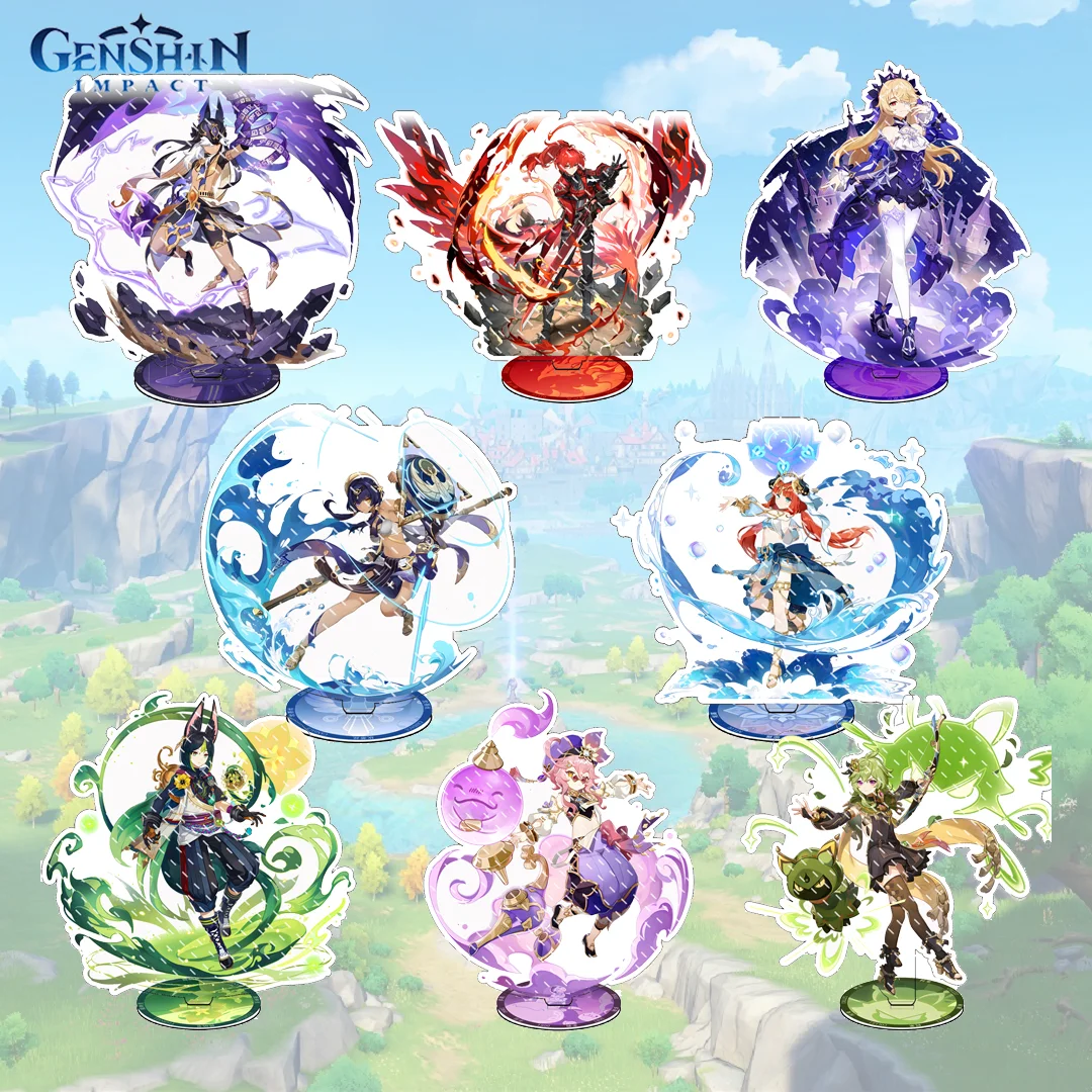 

Anime Genshin Impact Figures Raiden Shogun Ye Lan Kamisato Ayato Acrylic Stand Model Plate Desk Decor Standing Sign Fans65(1-32)