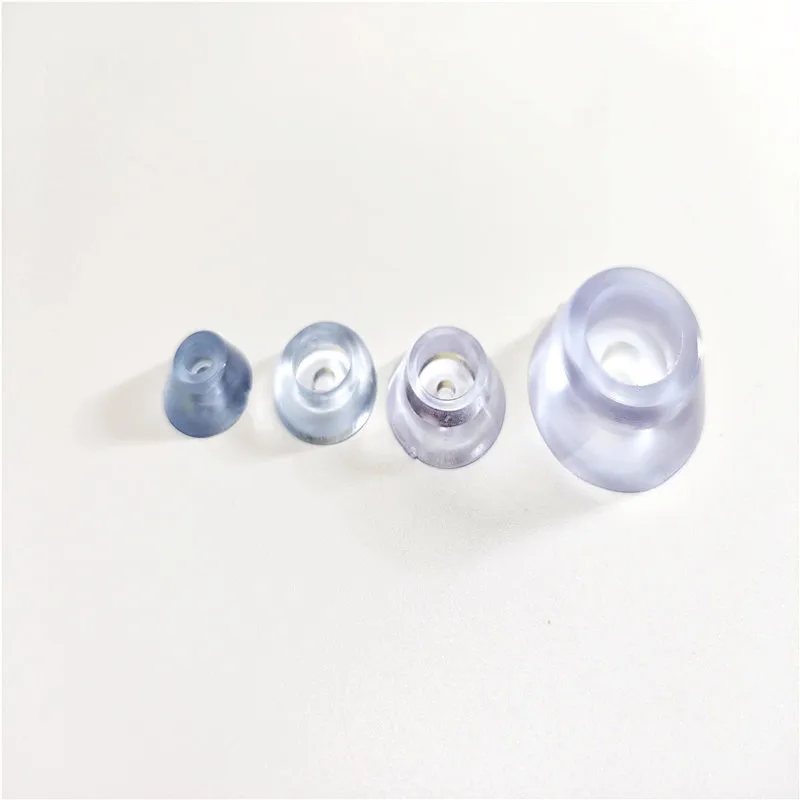 12PCS до 100PCS диаметр 15мм 17мм 19мм 27мм прозрачная круглая резиновая накладка для ножек стола и стула, предотвращающая скольжение.