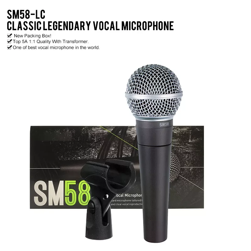 

New Packing SM58-LC SM 58 wired dynamic cardioid professional microphone for shure microphone karaoke KTV stage show