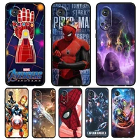 avengers heroes cool art for honor 60 50 20 se pro x30 10x 10i 10 9x 9a 8x 8a lite silicone soft tpu black phone case capa cover