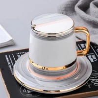 color gift box ceramic mug with lid nordic creative personality trend cup simple gift box coffee cup tea cups and saucer sets