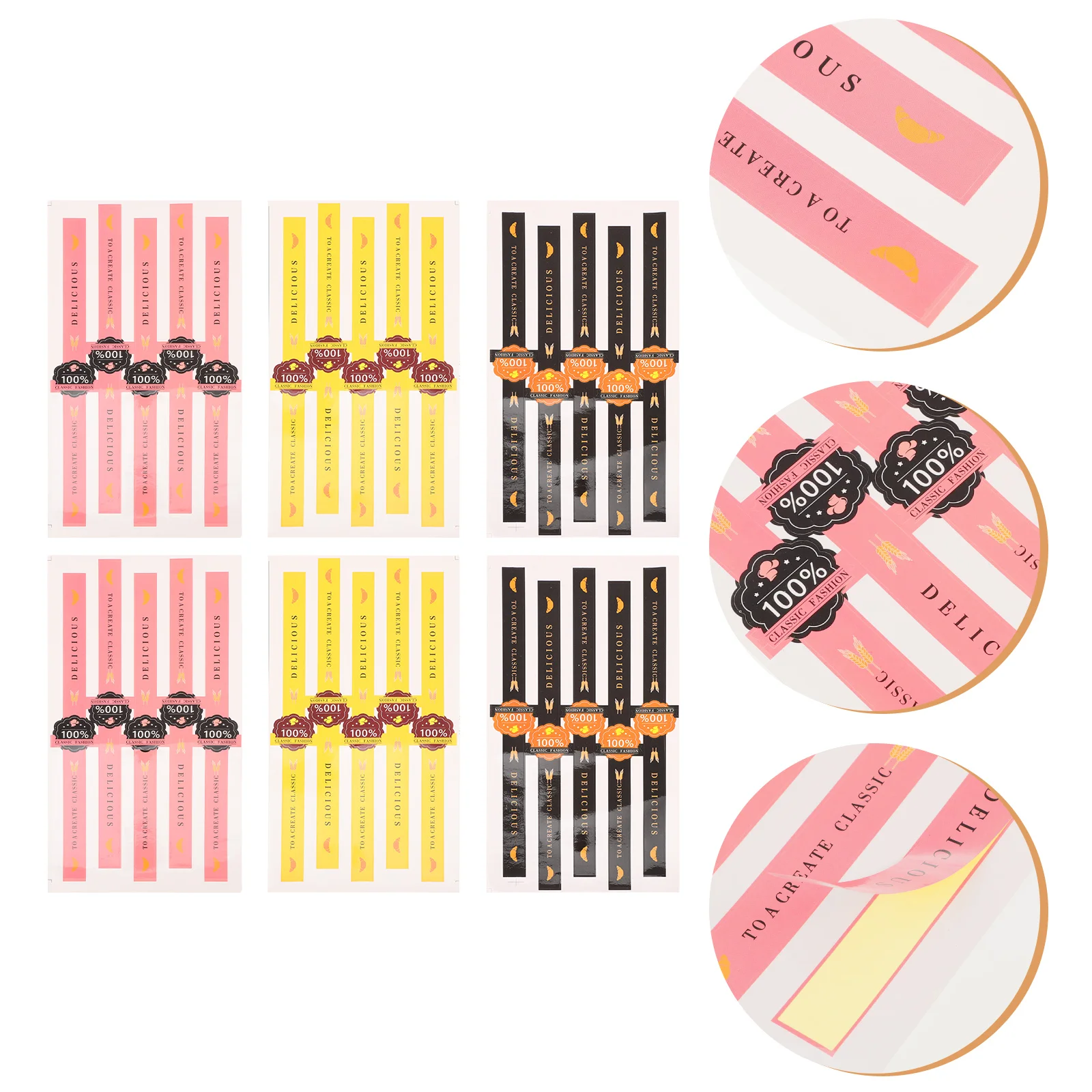 

Stickers Sticker Labels Seal Gift Sealingbakery Packaging Wrappingdecals Candy You Thank Envelope Adhesive Tags Box Cake Cookie