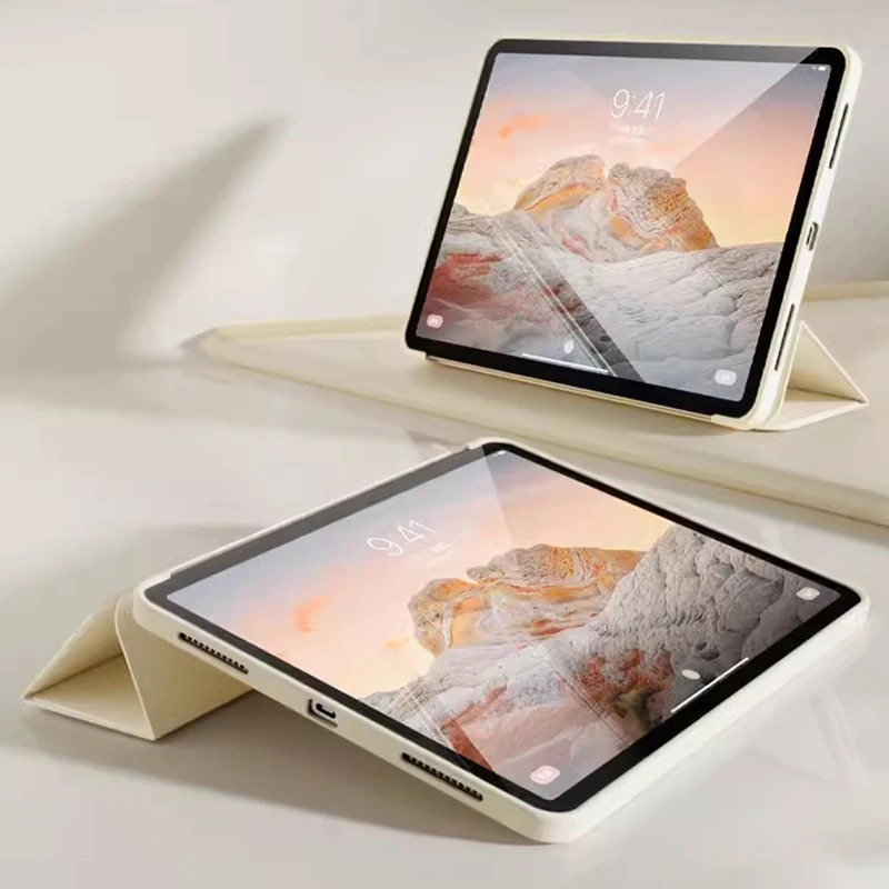 Чехол для iPad Mini 7 2024 A17 Pro модель A2993 A2995 тройной кронштейн защитный чехол из