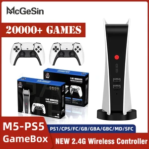 M5-PS5 Video Game Console 4k Retro Gamebox 20000+ Classic Games 2.4G Wireless Controller FOR PS1/CPS in Pakistan