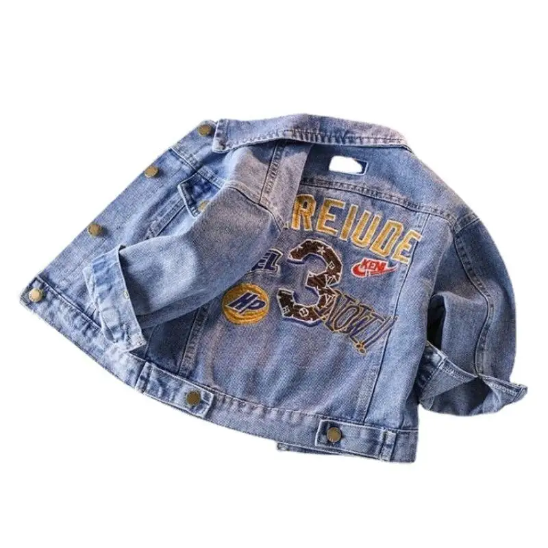 

Kids Denim Jacket Boys Coats 2020 New Children Clothing Spring Autumn Boys Clothes Outerwear Jean Fashion Jackets Coats 3-8Y