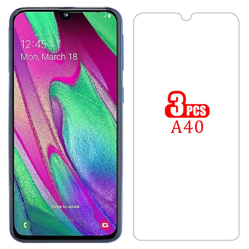

Чехол для samsung a40, защитная пленка для экрана, закаленное стекло на samsun galaxy a 40 40a, защитный чехол для телефона, армированный чехол для samsunga40