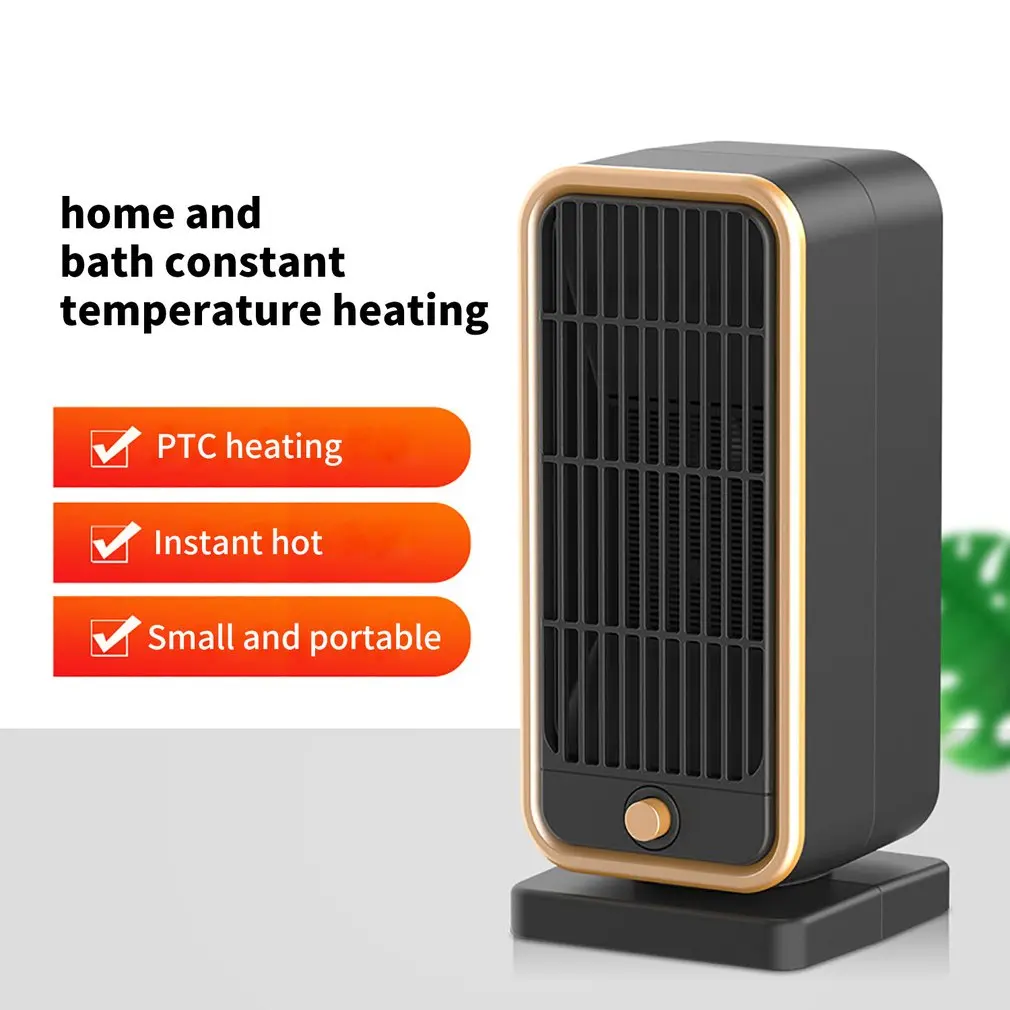 

Black 500W PTC Ceramic Heater Portable Fan Heater 110V/220V Winter Hot Air Warmer Room Warmer Machine Quick Heat US/EU Plug