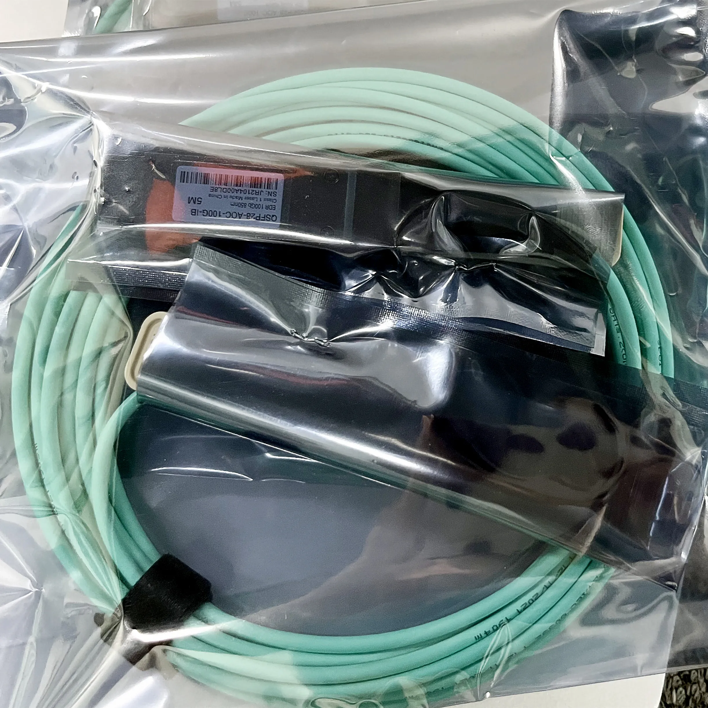 QSFP-100G-AOC-IB 5M Active Optic Cable w/ Transceiver Mellanox Compatible 850nm