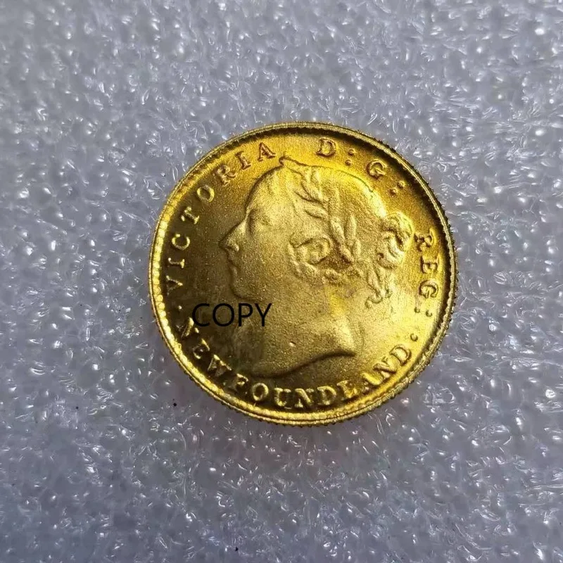 

Canada 1865 2 DOLLARS Gold Plated Commemorative Collector Coin Gift Lucky Challenge Coin COPY COIN