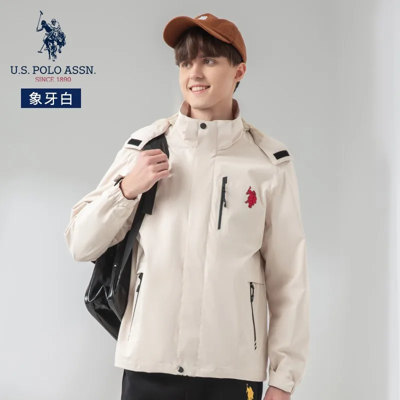 Новинка от us Polo Assn Мужская ветрозащитная устойчивая к холоду куртка на весну и