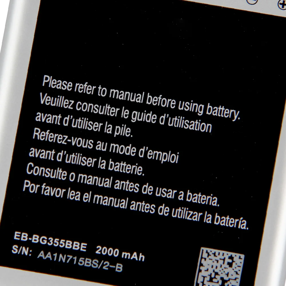 Сменный аккумулятор для телефона EB-BG355BBE Samsung GALAXY Core 2 G355H G355 G3559 G3558 NFC EB-BG355BBC