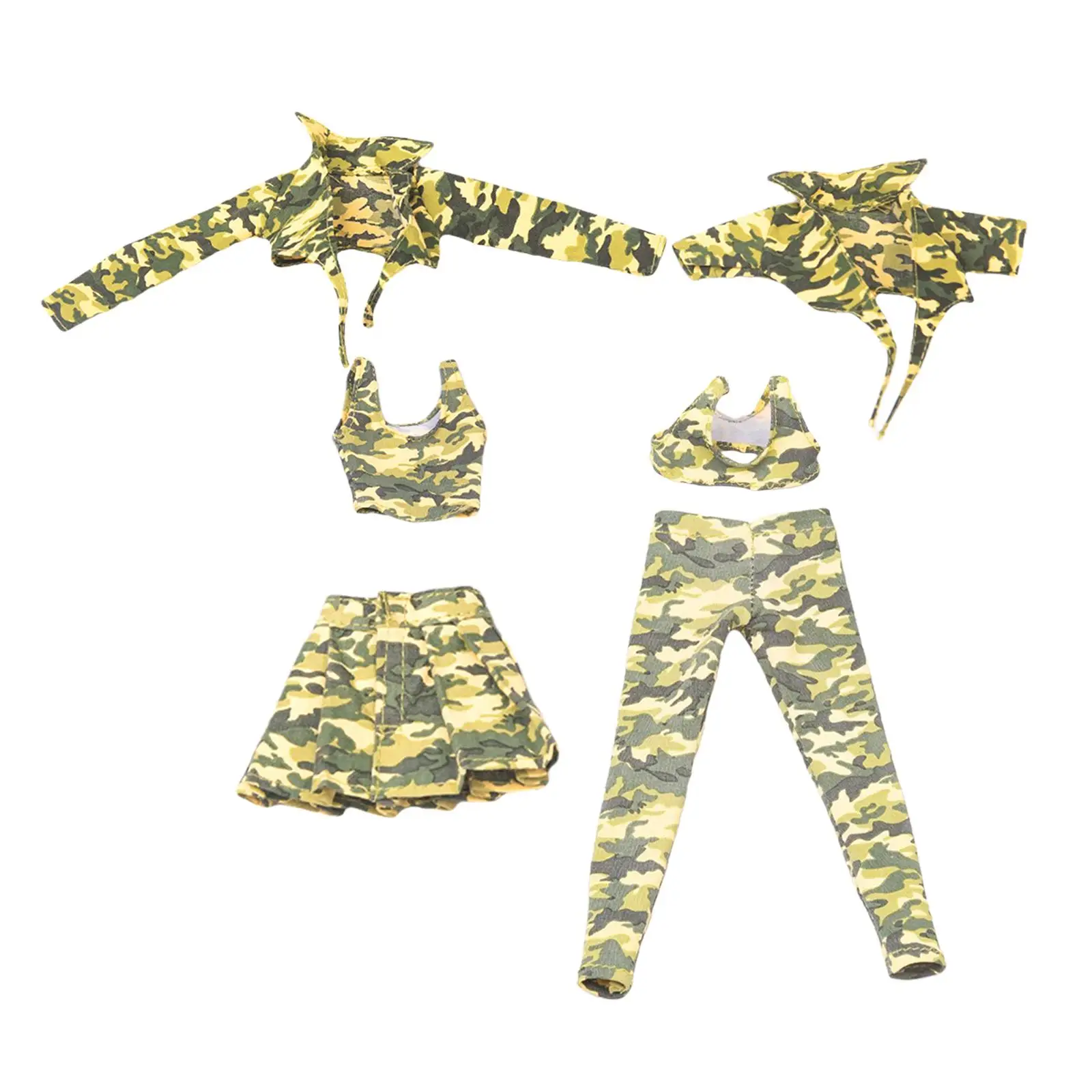 

1:6 Female Soldiers Camouflage Clothing Accs Doll Clothes for Female Figure