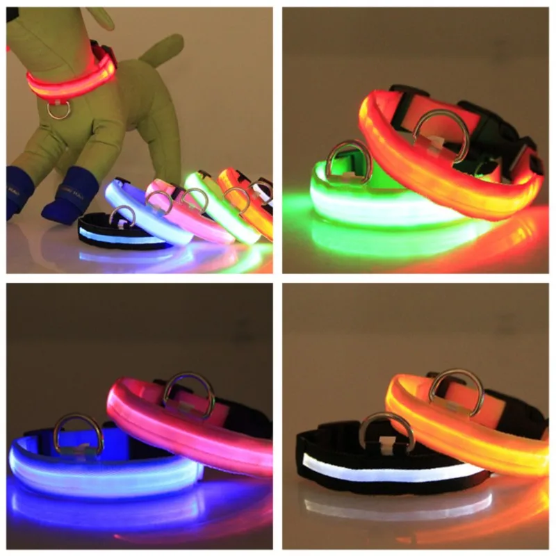 

Led Adjustable Light-Emitting Dog Collar Can Pull Luminous Toy Necklace Anti-Lost Suitable For Small Pet Accessories