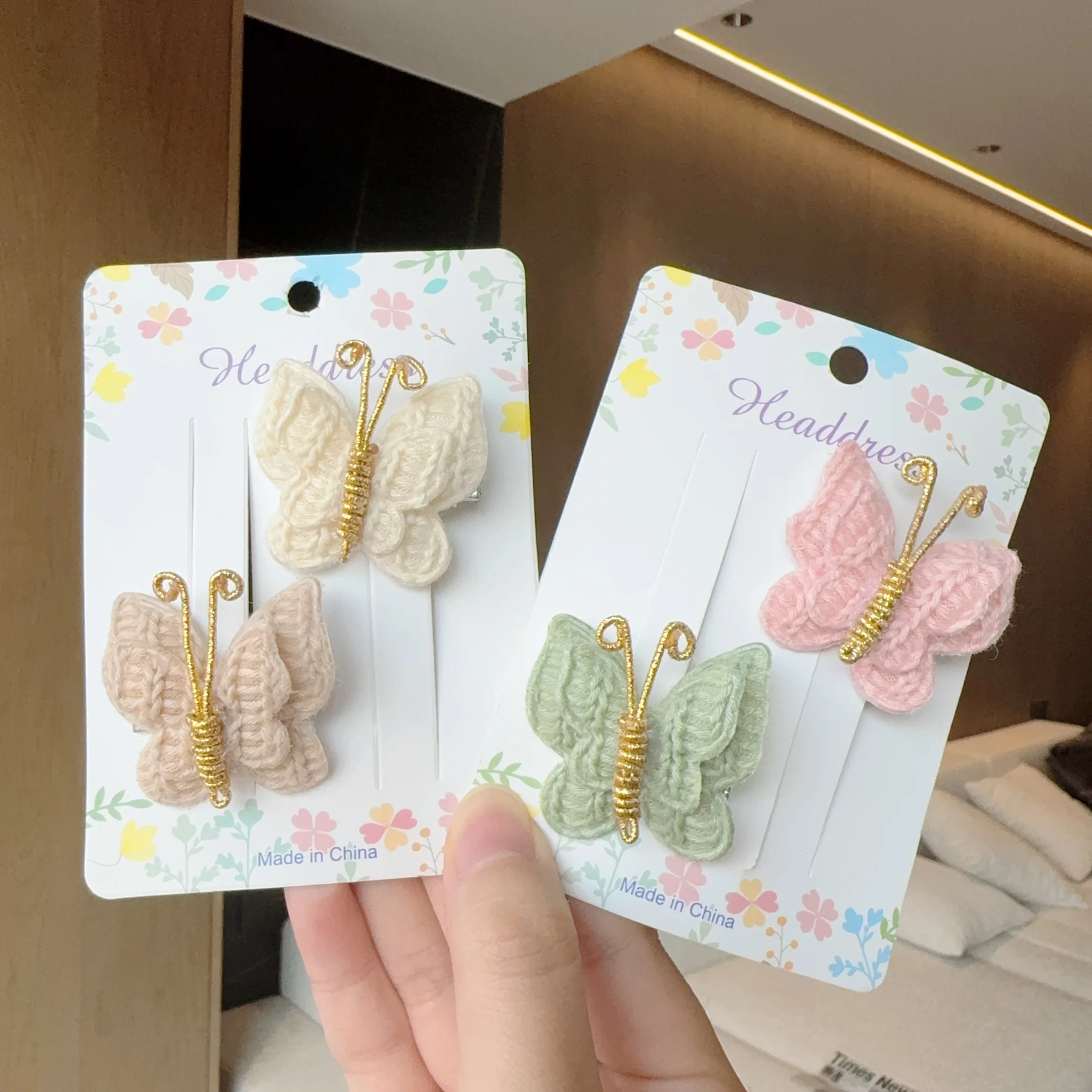 6 шт. Элегантные Заколки-бабочки с кисточками женские ретро аксессуары зажим