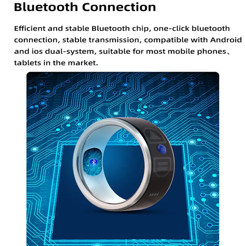 Умное bluetooth-кольцо для удаленного управления вибрационным фото подходит Huawei apple