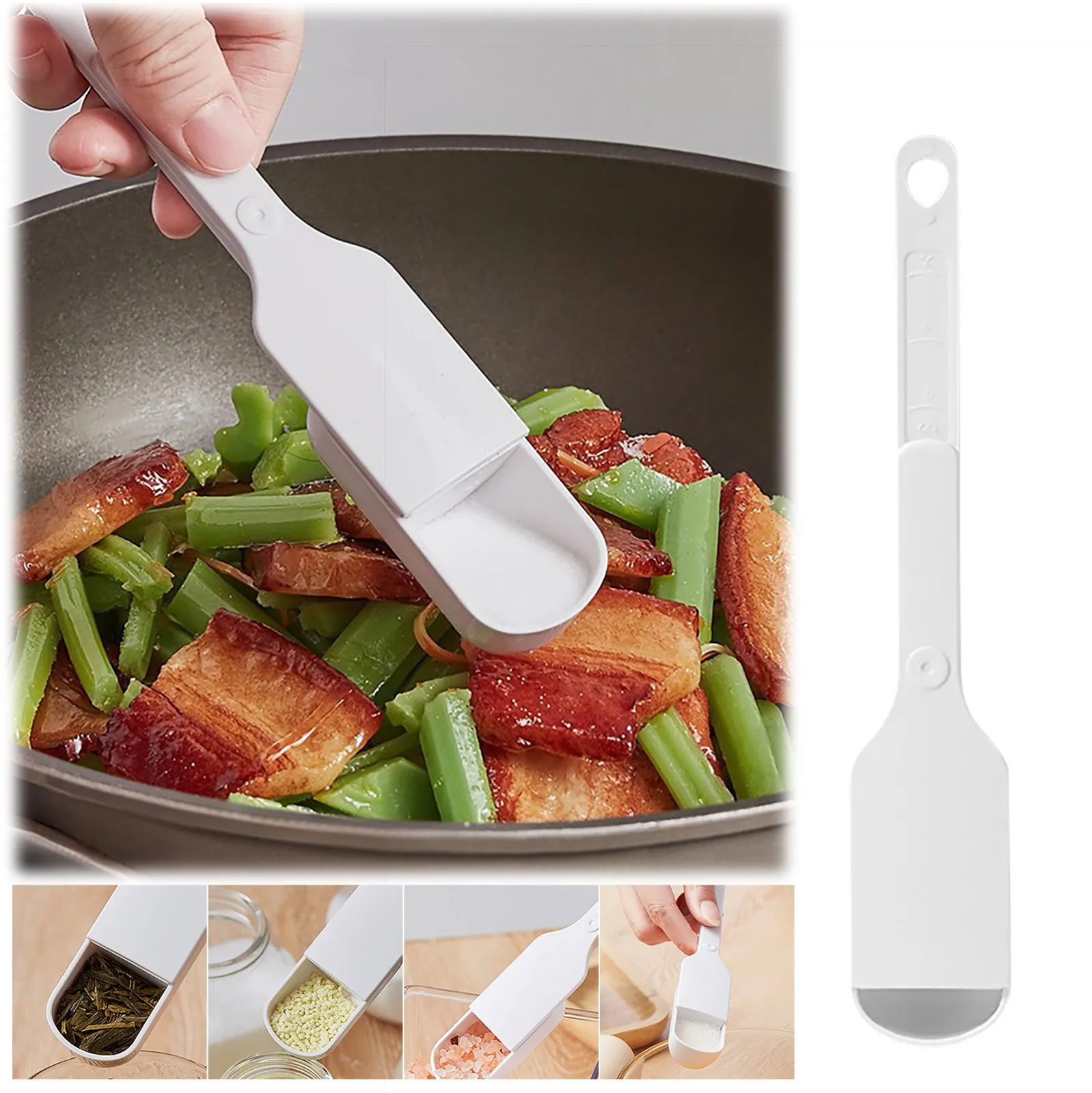 

Adjustable Measuring Spoon Creative Double Ended Adjustable Scale Measuring Spoon Measure Dry Semi Liquid Ingredients Spoon