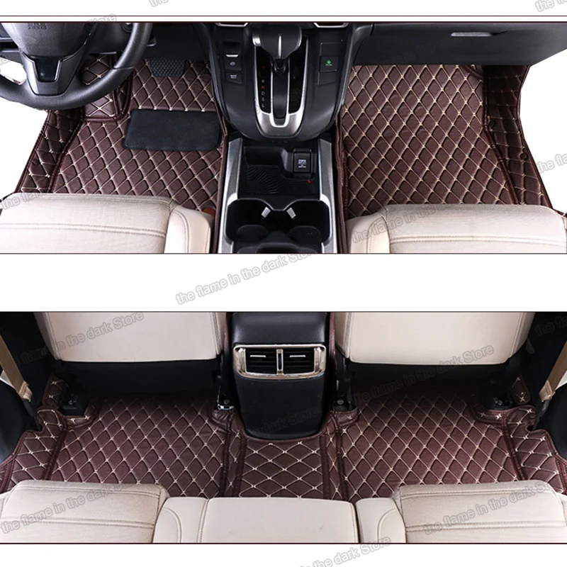 Leather Car Styling Floor Mats for Honda Crv Cr-v 2017 2018 2019 2020 2021 5th Generation Interior Accessories Carpet 2022