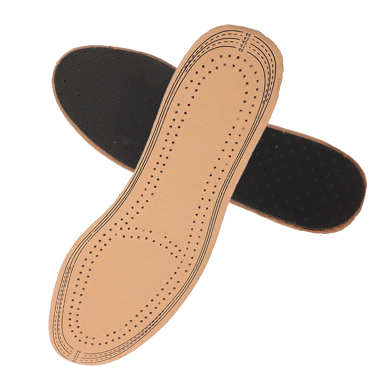 

Absorption Insoles Pigskin Shoes Pad Odor Eaters Men Arch Foot Breathable Miss