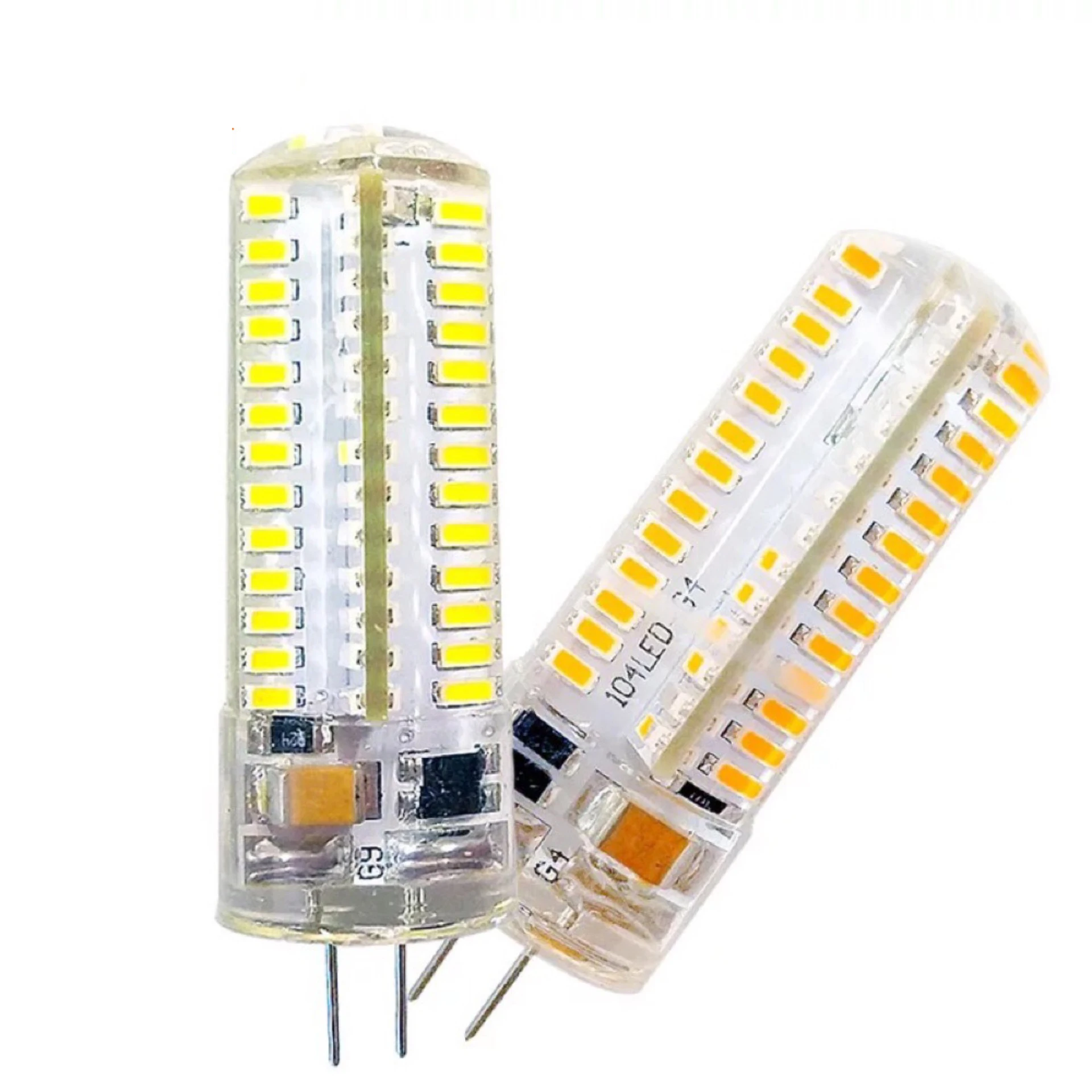 

50 шт., светодиодные лампы G4, G9, 220 В, 9 Вт, 104SMD 2835