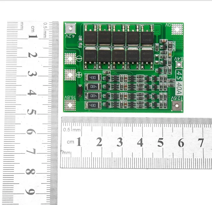 Плата защиты литиевых аккумуляторов 3S 40A BMS 12В12.6В для 18650 с балансировкой, зарядное устройство для литий-ионных аккумуляторов, модуль PCB BMS Lipo Cell (art.: 3920da29f505c) - 3920da29f505c