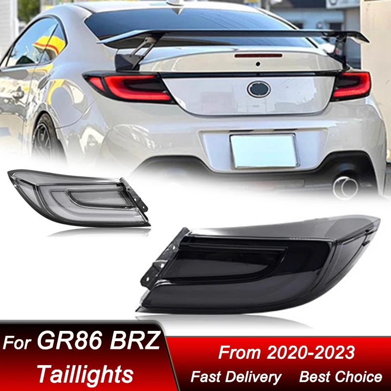 Фото Стайлинг автомобиля задние фонари для Toyota GR86 и Subaru BRZ 20-24 новый стиль светодиодный задний фонарь динамический указатель поворота задний фонарь в сборе №1