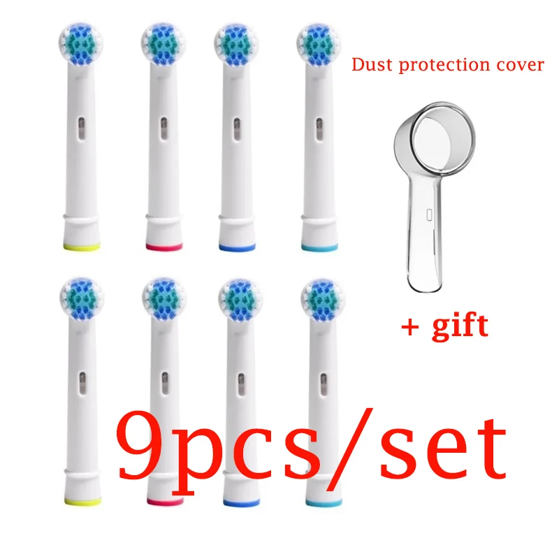 

Sonic Electric Toothbrush Replacement Tooth Brush Heads for Oral B Electric Toothbrush Cleaning Tooth Brush Heads 9PCS/Pack