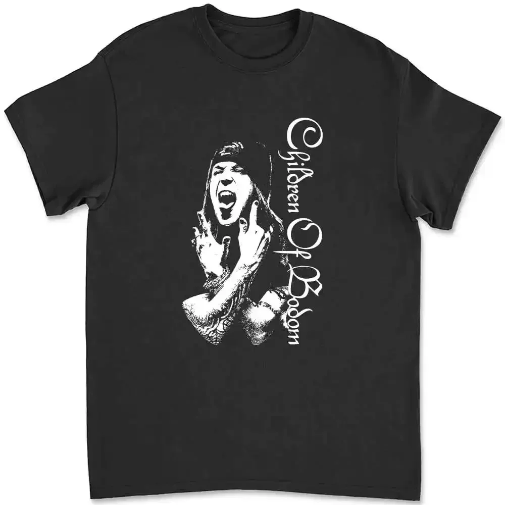 Фото Alexi Laiho Tribute Children Of Bodom Винтажная футболка для гитариста Rip TWBJ №1