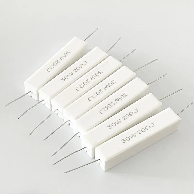 Цементный резистор 1 шт. 30 Вт 5% сопротивление мощности 1R 1.5R 2R 3R 3.3R 4R 4 7 5R 6R 8R 10R 12R 15R 20R