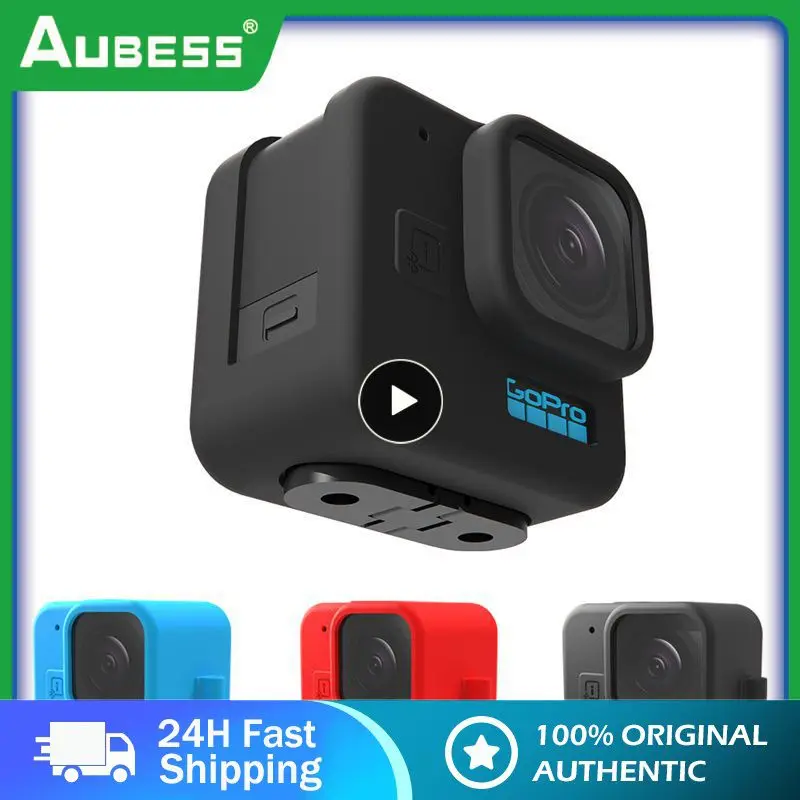 Силиконовый чехол для GoPro Hero 11 Black Mini, закаленное стекло для защиты объектива, защитная пленка, крышка для GoPro11 Mini, аксессуары