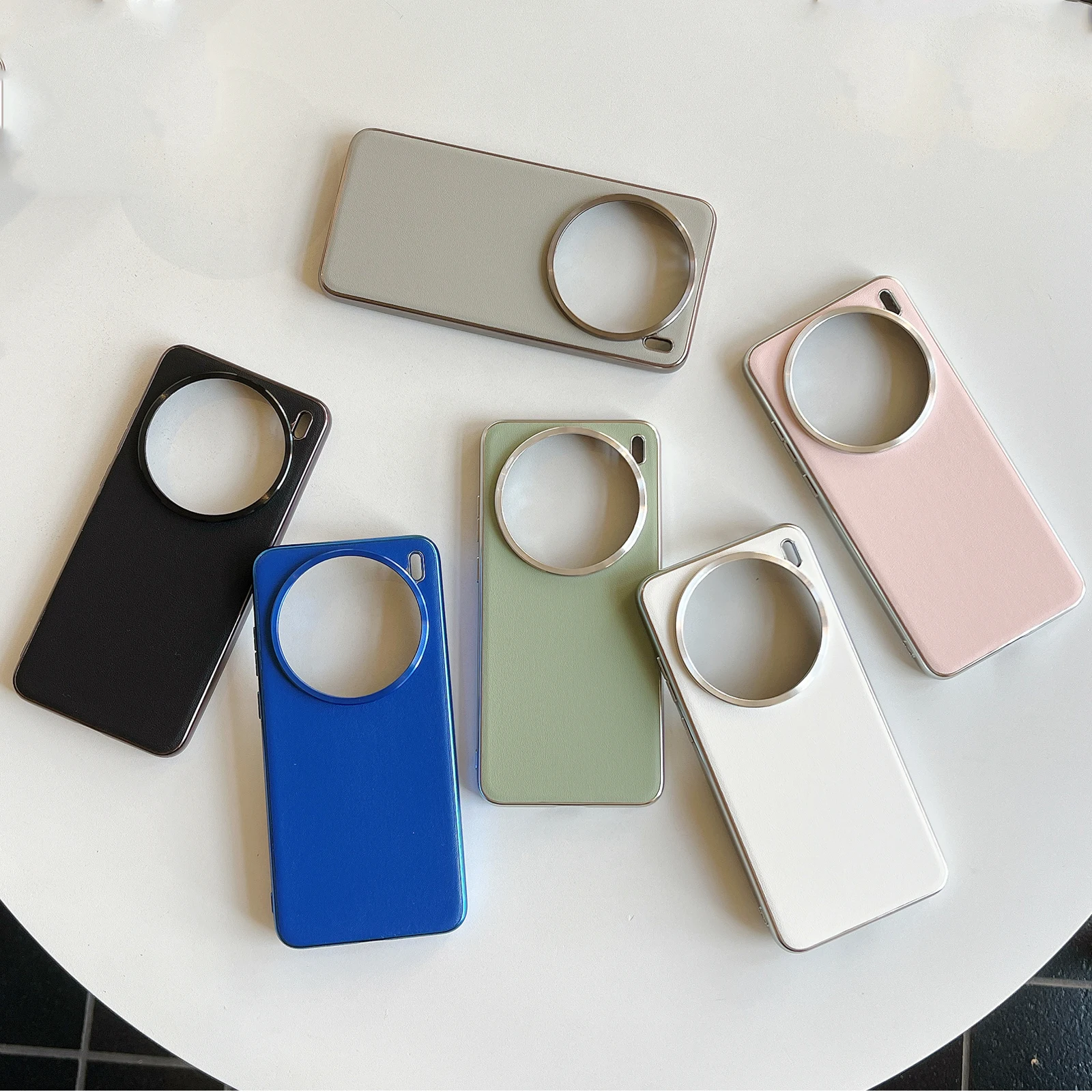 Роскошный кожаный металлический чехол для камеры с гальваническим покрытием VIVO