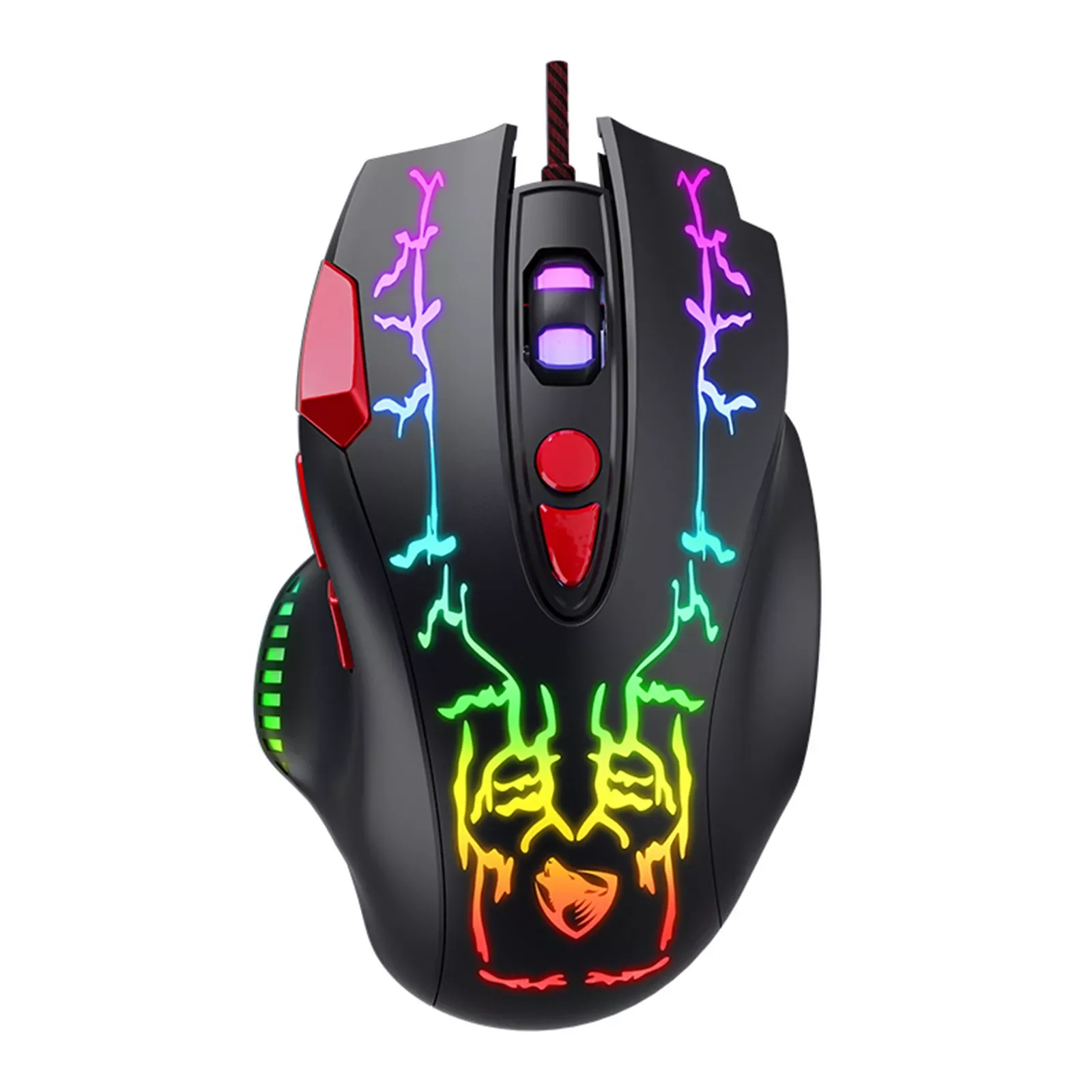 

wired mouse for computer gamer Electronic 8Buttons Crack Light Game Mause Adjustable DPI RGB Backlit Gaming Mouse Mice For Gamer