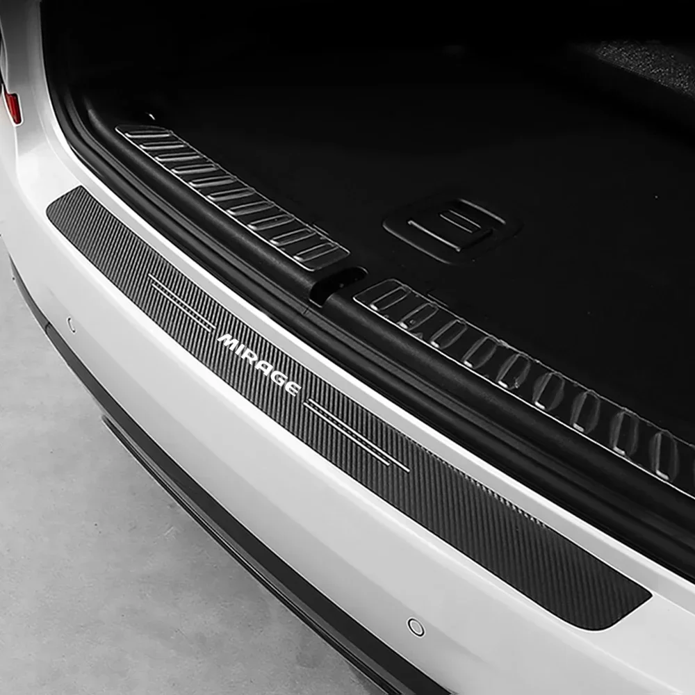 Автомобильные наклейки из углеродного волокна для знака Mirage защитная полоса