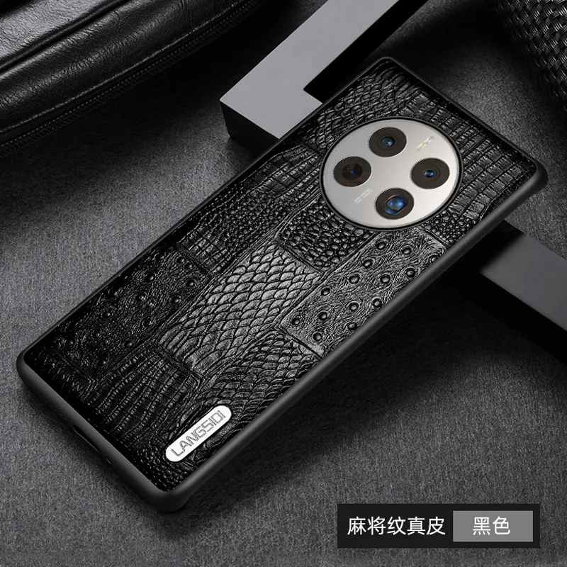 Genuine Leather Retro Splice Mobile Phone Cases For Huawei Mate 50 50e 40 30 20 Mate50 Mate40 Mate30 Mate20 Pro Plus Cover Case