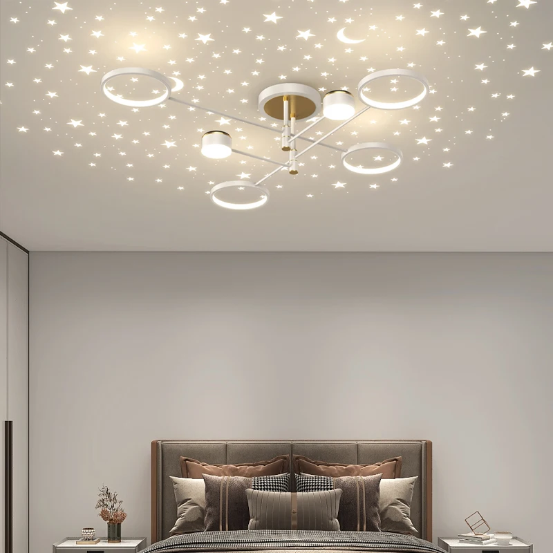 Купить Люстра потолочная белая, 6 светсветильник льников, 2022